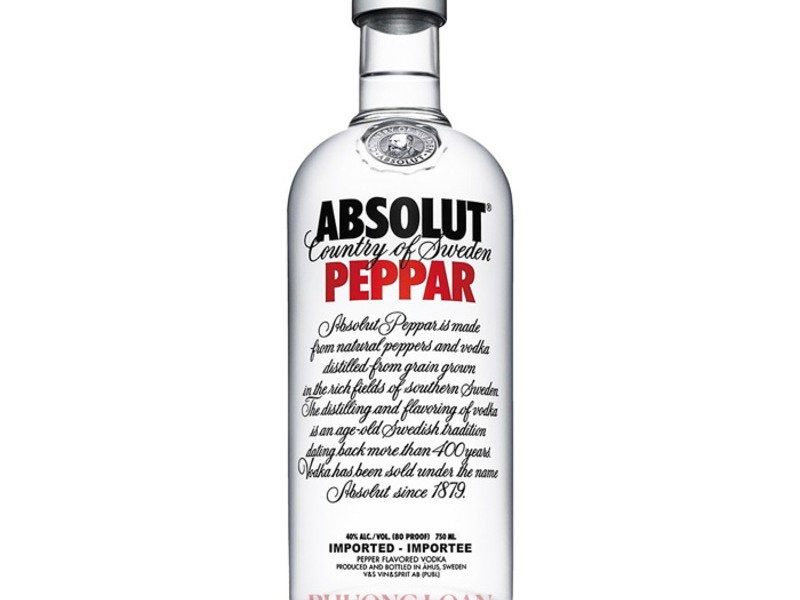 Rượu Absolut Peppar Vodka (1000ml)