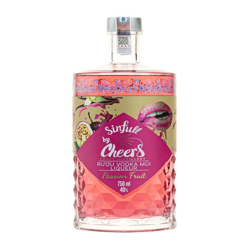 Rượu Cheers Vodka Passion Fruit 750ml - 40%