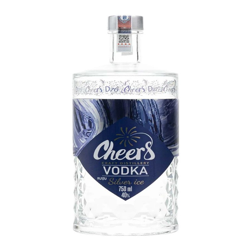 Rượu Cheers Vodka Silver Ice 750ml - 40%