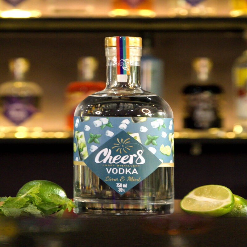 Rượu Cheers Vodka Lime & Mint 750ml - 40%