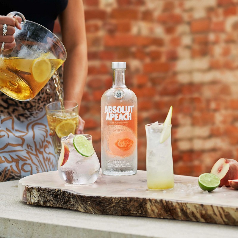 Rượu Absolut Apeach Vodka (1000ml)